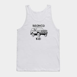 Bronco Kid 1992-1996 Black Print Tank Top